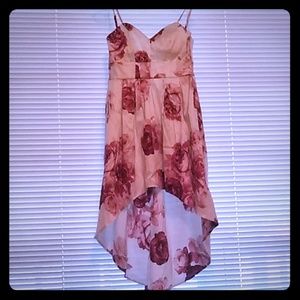 Floral high low dress